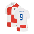 Croatia Davor Suker 9 Home Soccer Jersey Euro 2024