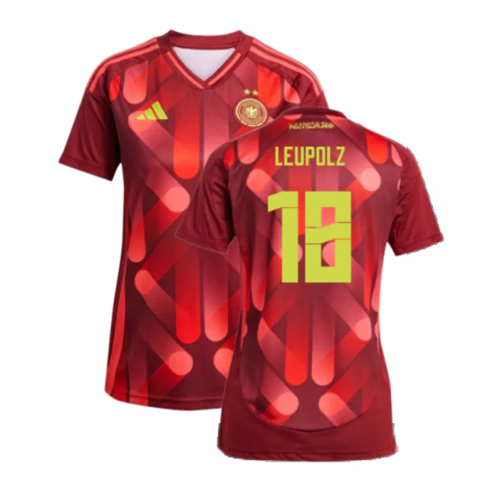 Germany Melanie Leupolz 18 Women's Away Soccer Jersey Euro 2025