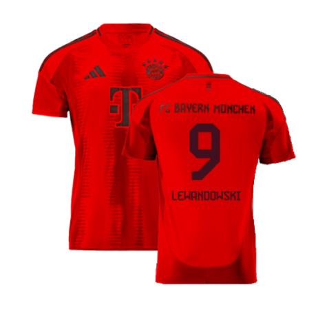Bayern Munich Robert Lewandowski 9 Home Soccer Jersey 2024/25