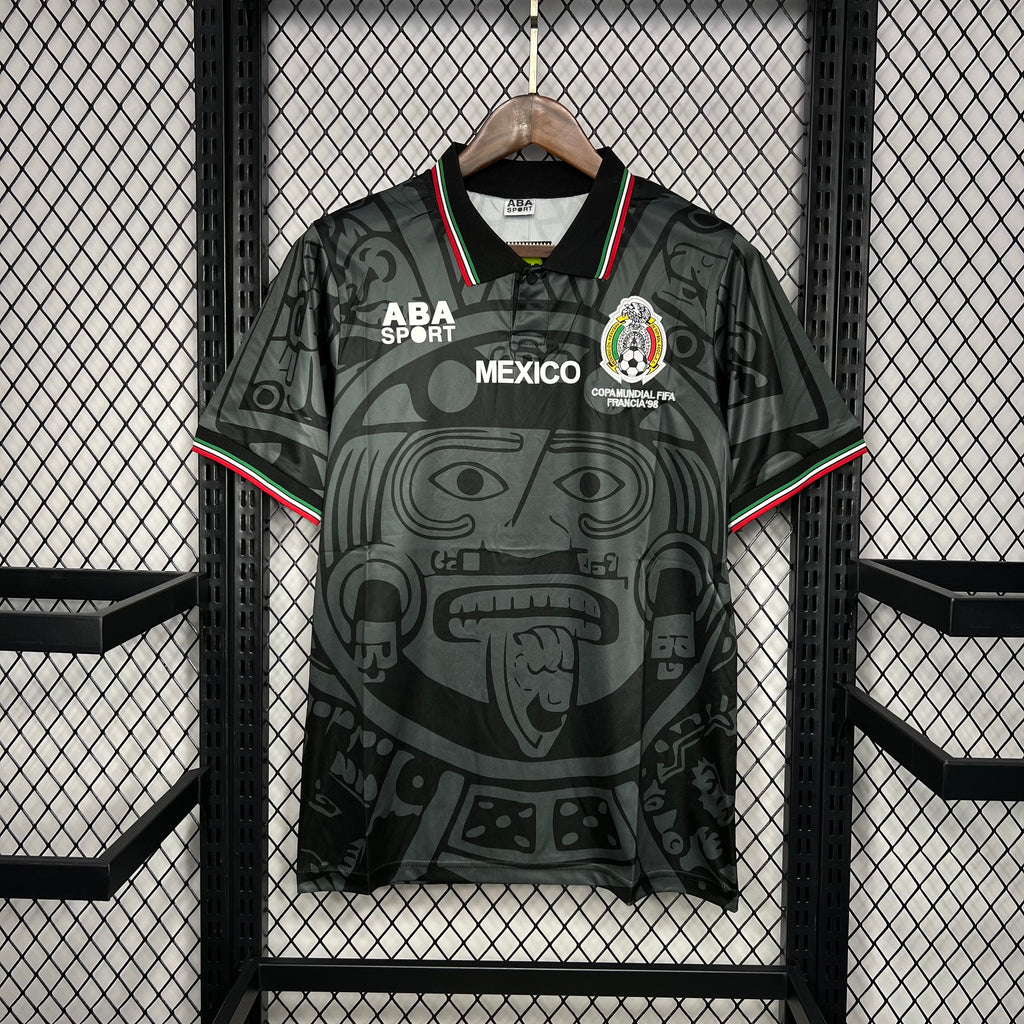 Mexico Retro Fourth Soccer Jersey 1998-1999 - Black