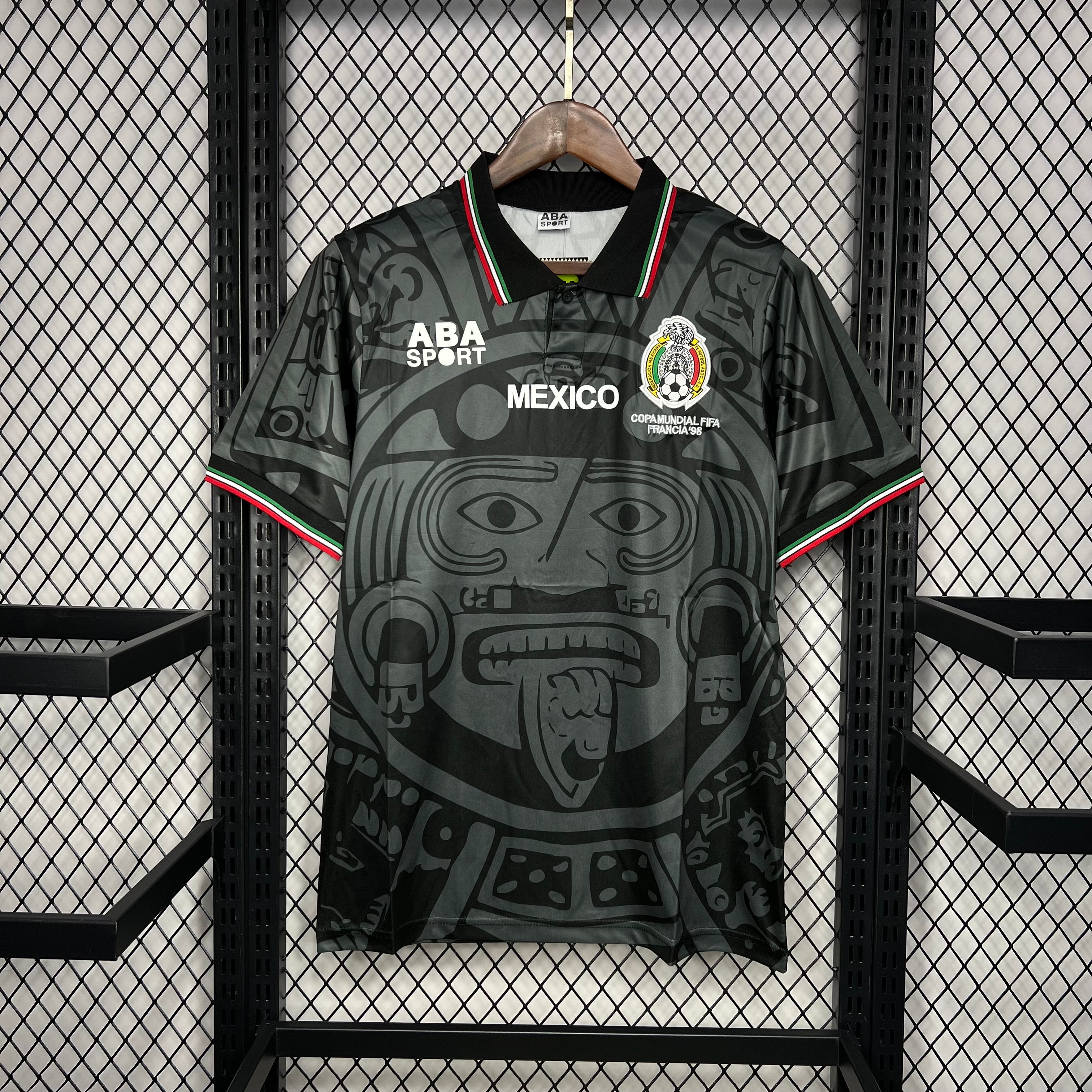 Mexico Retro Fourth Soccer Jersey 1998-1999 - Black