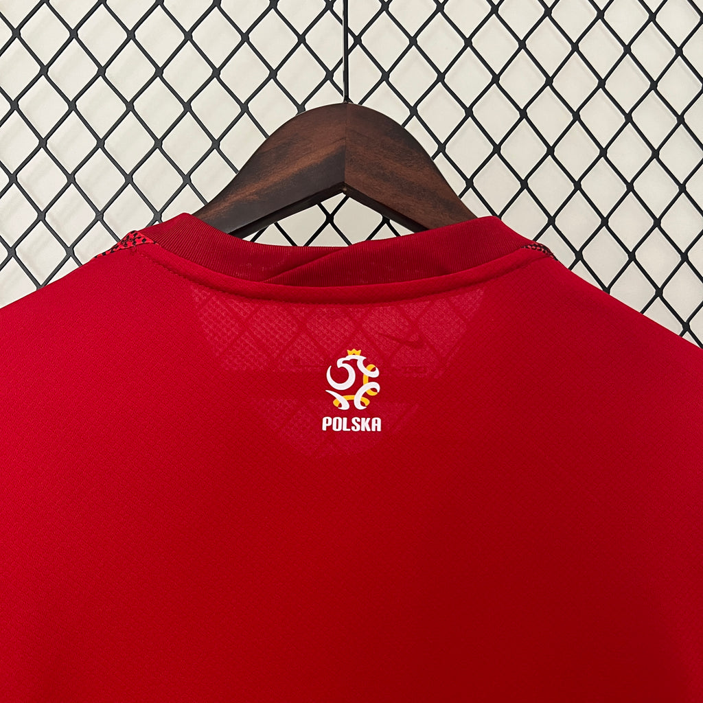 Poland Robert Lewandowski 9 Away Soccer Jersey Euro 2024