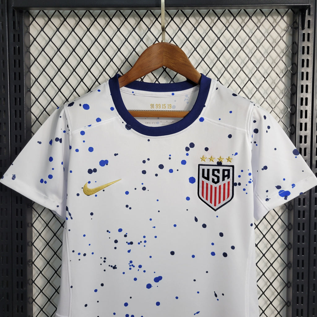 USA Women's Lindsey Horan 10 Home Soccer Jersey World Cup 2023