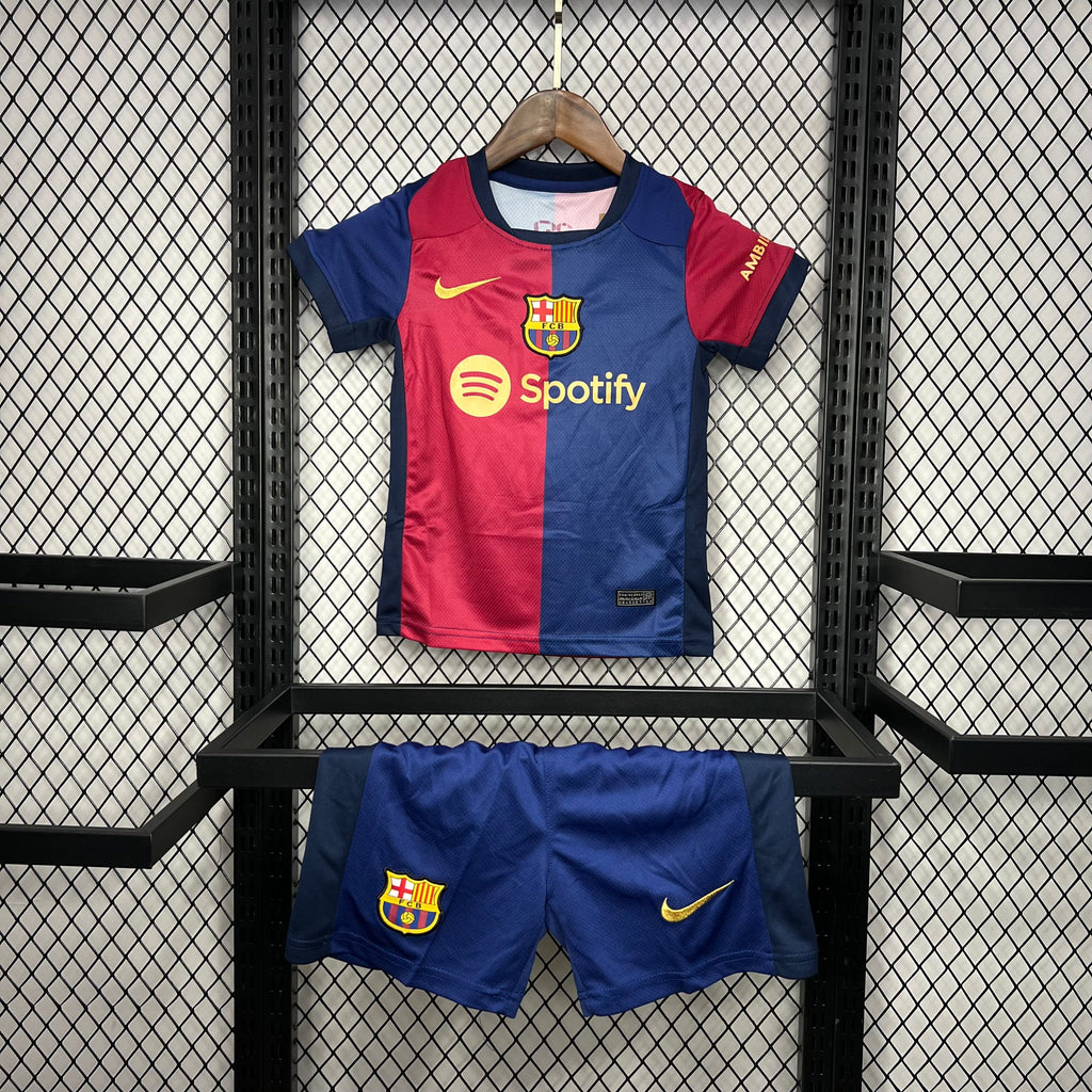 FC Barcelona Lionel Messi 10 Kids Home Soccer Jersey 2024/25