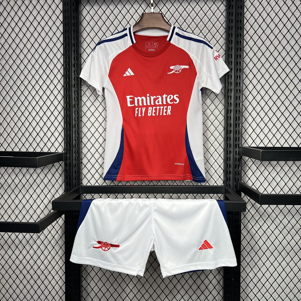 Arsenal Declan Rice 41 Kids Home Soccer Jersey 2024/25
