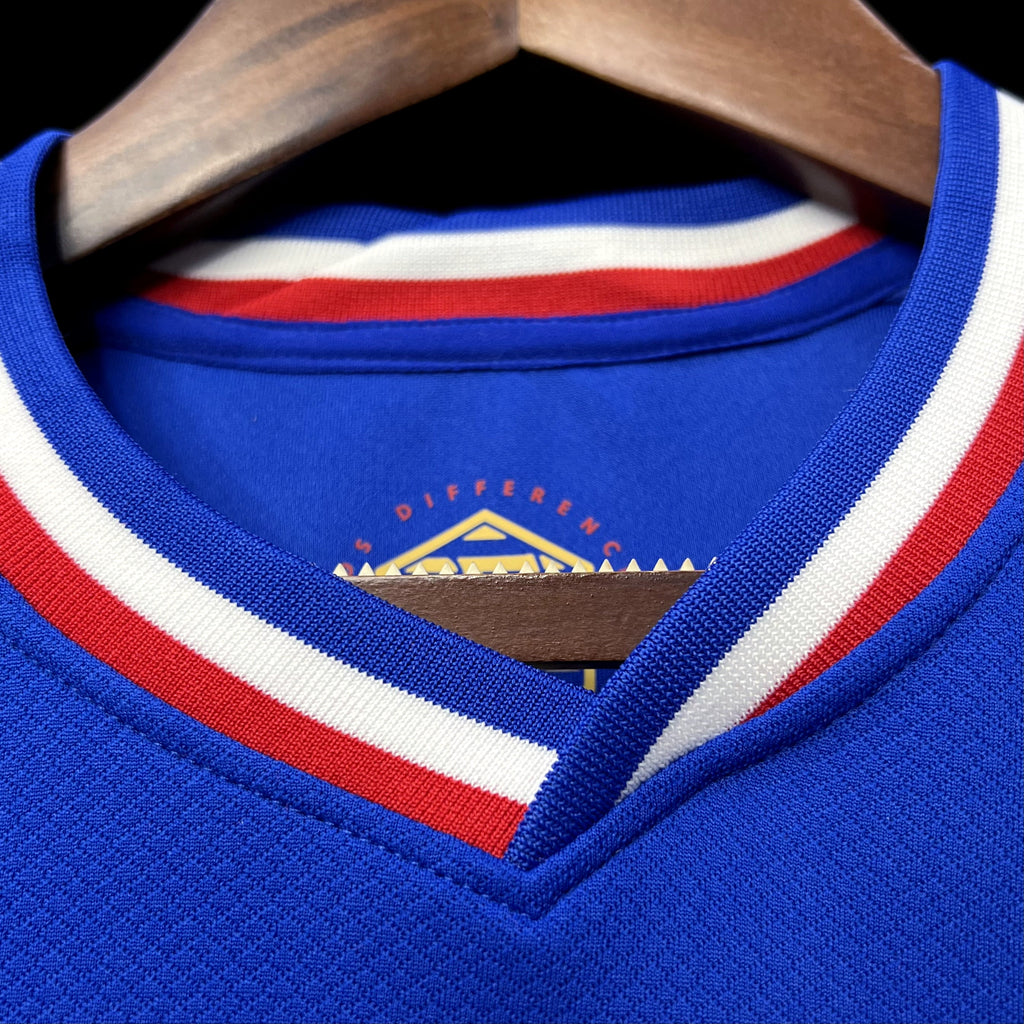 France Kingsley Coman 20 Home Soccer Jersey Euro 2024