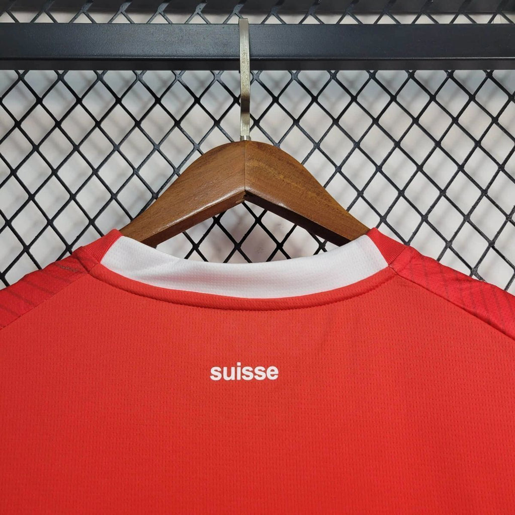 Switzerland Noah Okafor 9 Home Soccer Jersey World Cup 2026