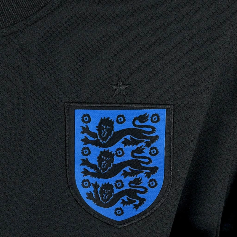 England Away Soccer Jersey EUFA Euro 2025 - Black