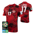 Canada Cyle Larin 17 Home Soccer Jersey World Cup 2023