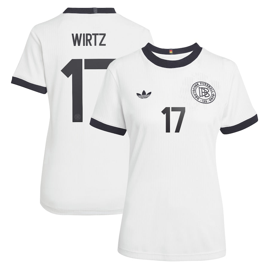 Germany Florian Wirtz 17 Women's Home Soccer Jersey Euro 2025