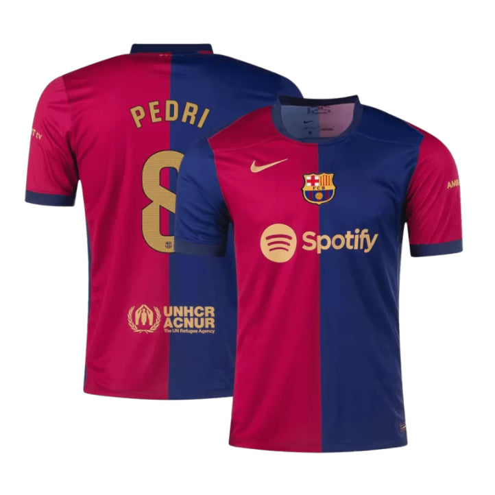 FC Barcelona Pedri 8 Home Soccer Jersey 2024/25
