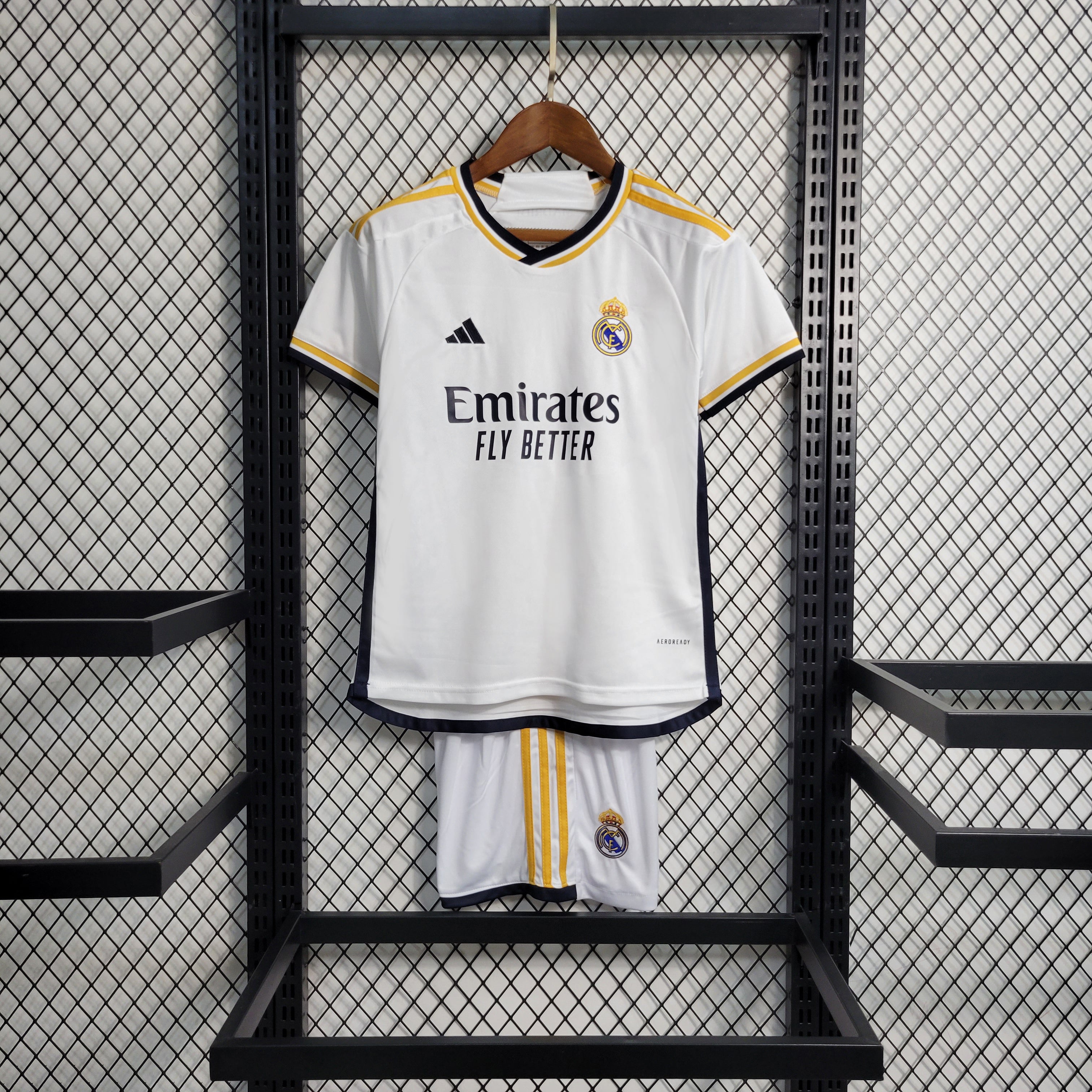 Real Madrid Vini JR 7 Kids Home Soccer Jersey 2023/24