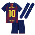FC Barcelona Lionel Messi 10 Kids Home Soccer Jersey 2025-2026