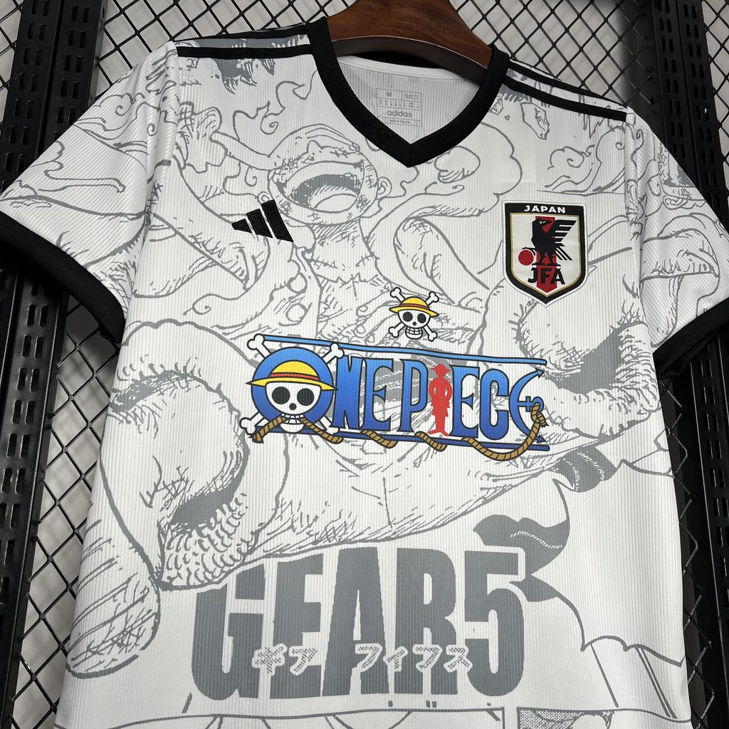 Japan X One Piece Special Edition Soccer Jersey 2024/25 - White
