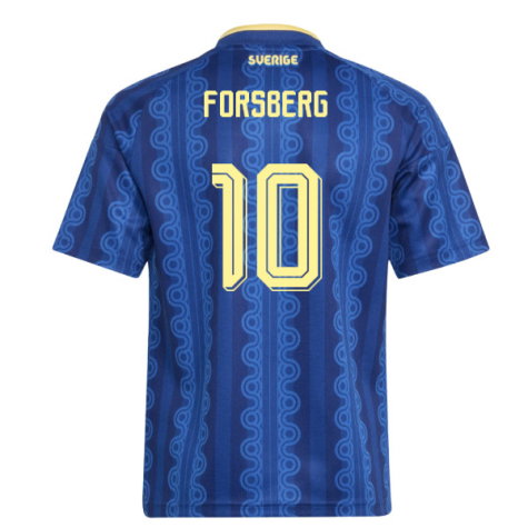 Sweden Emil Forsberg 10 Away Soccer Jersey World Cup 2026