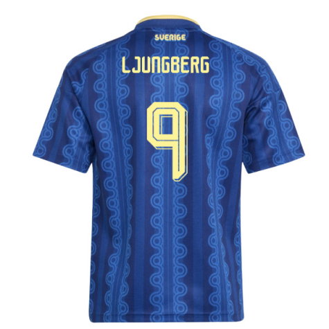 Sweden Freddie Ljungberg 9 Away Soccer Jersey World Cup 2026