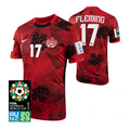 Canada Jessie Fleming 17 Home Soccer Jersey World Cup 2023