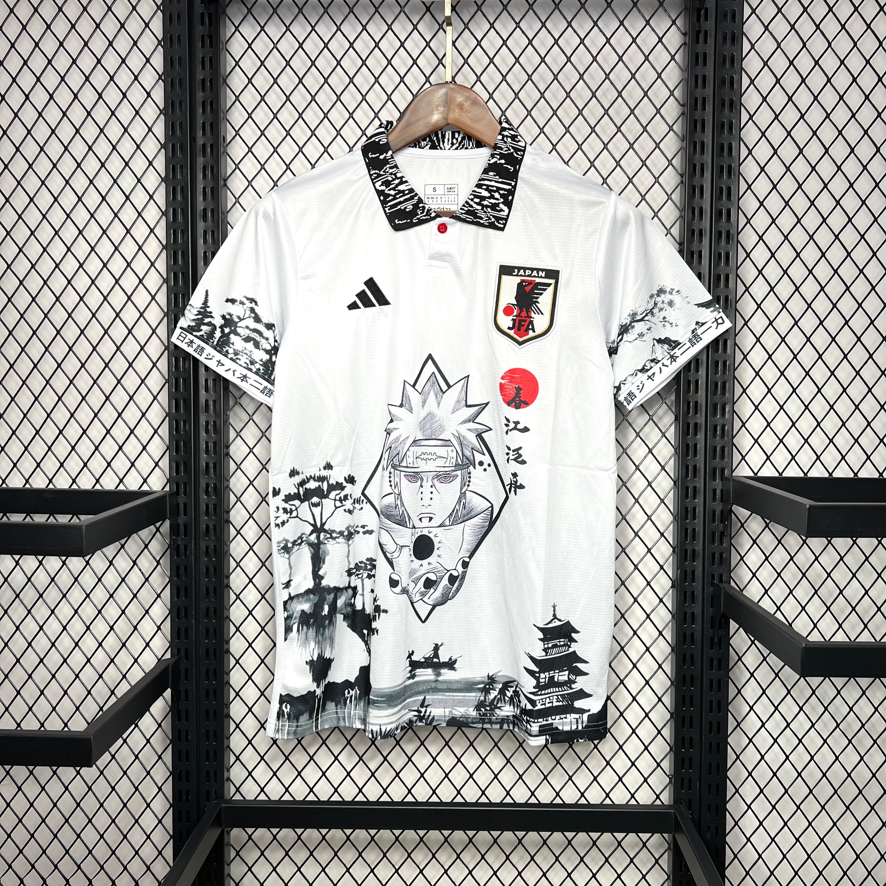 Japan Naruto Uzumaki Special Edition Soccer Jersey 2024/25 - White