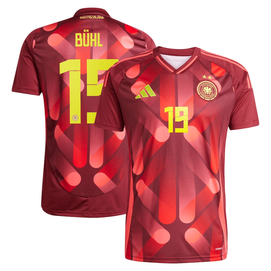 Germany Klara Bühl 19 Away Soccer Jersey UEFA Euro 2025