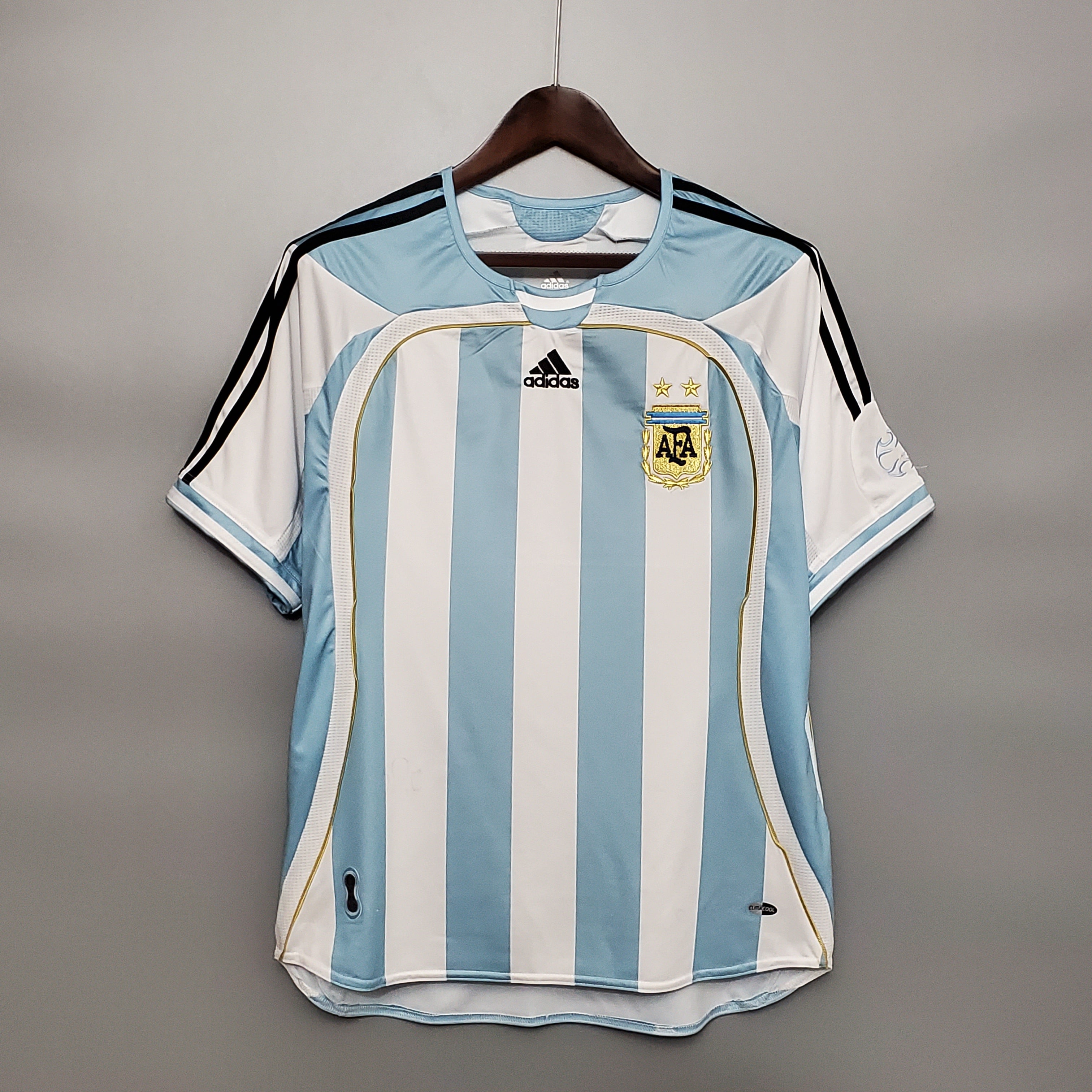 Argentina Lionel Messi 19 Home Retro Soccer Jersey World Cup 2006