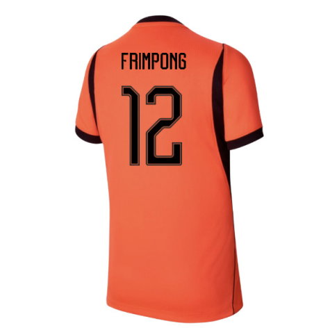 Netherlands Jeremie Frimpong 12 Home Soccer Jersey World Cup 2026