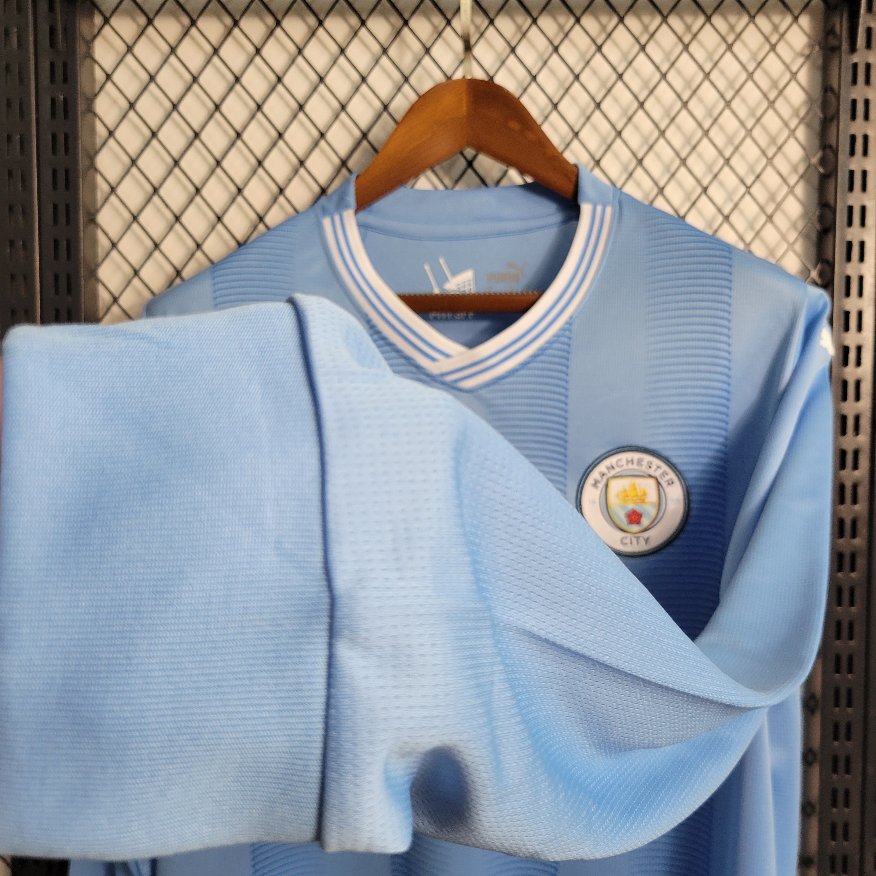 Man City Kevin De Bruyne 17 Long Sleeve Home Soccer Jersey 2023/24