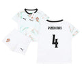 Portugal Ruben Dias 4 Away Soccer Jersey Kids Kit 2025-2026
