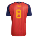 Spain Xavi 8 Home Soccer Jersey World Cup 2026