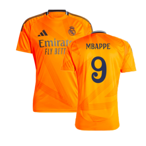 Real Madrid Kylian Mbappé 9 Away Soccer Jersey 2024/25