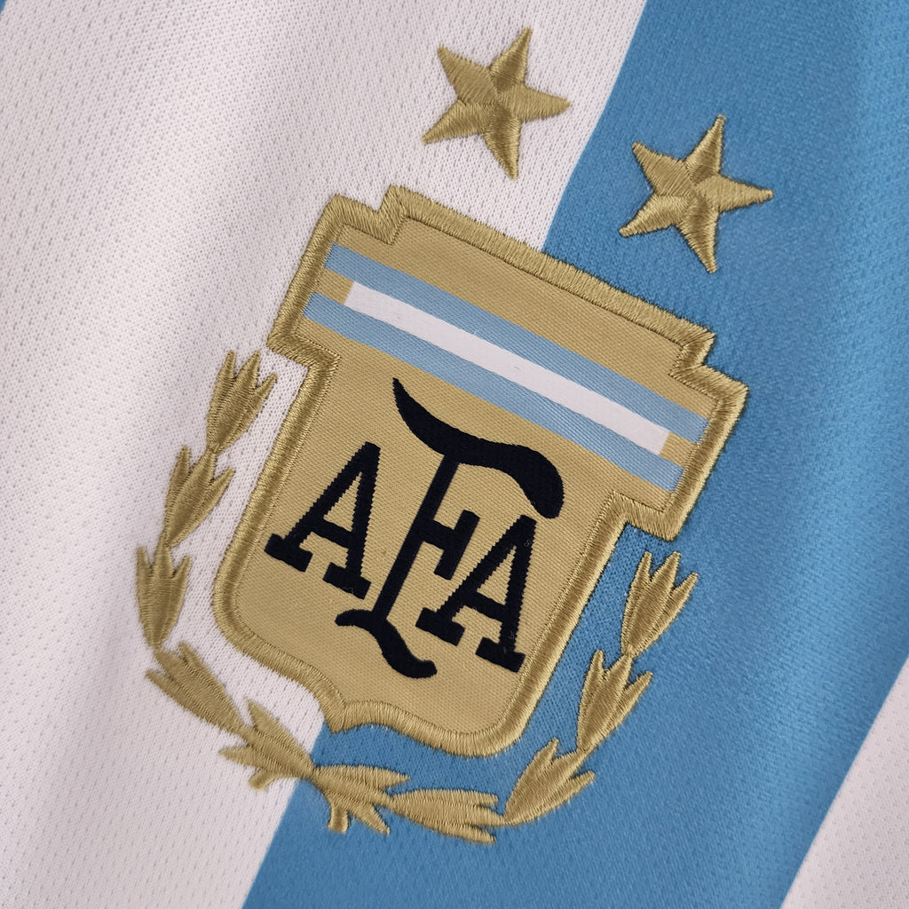 Argentina Diego Maradona 10 Home Soccer Jersey World Cup 2022