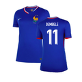 Women's France Ousmane Dembélé 11 Home Soccer Jersey Euro 2024