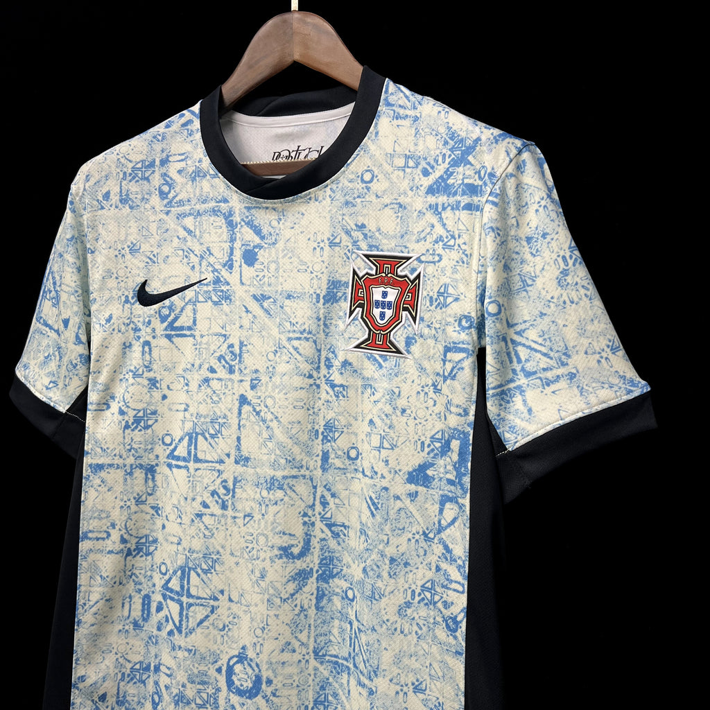 Portugal Rafael Leão 17 Away Soccer Jersey Euro 2024