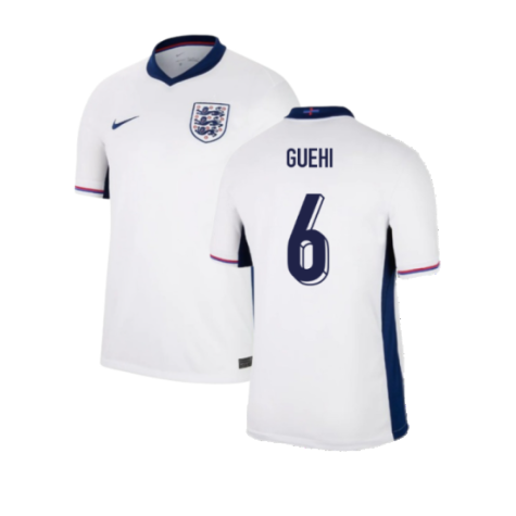 England Marc Guehi 6 Home Soccer Jersey Euro 2024