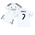 Real Madrid Cristiano Ronaldo 7 Kids Home Soccer Jersey 2025-2026