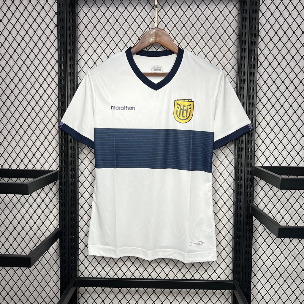 Ecuador Away Soccer Jersey 2024/25 - White