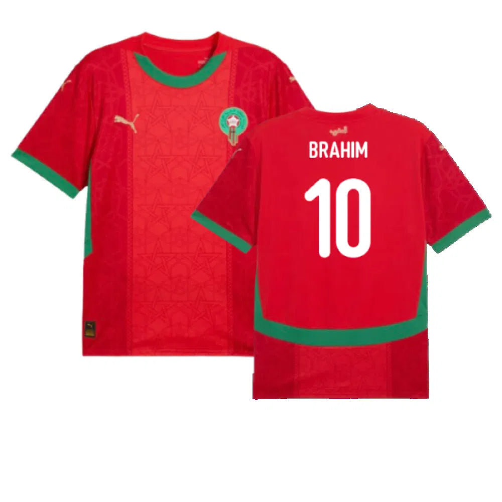 Morocco Brahim Diaz 10 Home Soccer Jersey 2024/25