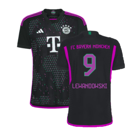 Bayern Munich Robert Lewandowski 9 Away Soccer Jersey 2023/24