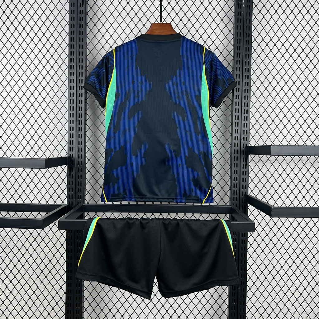 Brazil Kids Away Soccer Jersey World Cup 2026