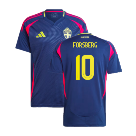 Sweden Emil Forsberg 10 Away Soccer Jersey 2024/25