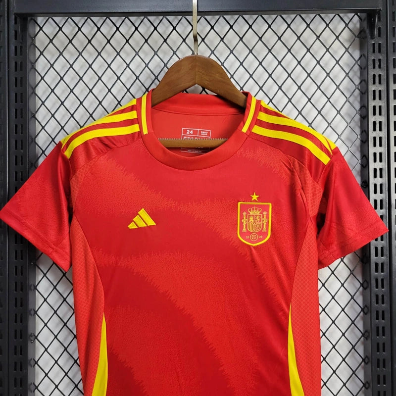 Spain Alexia Putellas 11 Kids Home Soccer Jersey Euro 2024