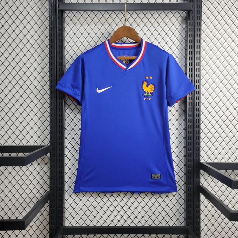 Women's France Ousmane Dembélé 11 Home Soccer Jersey Euro 2024