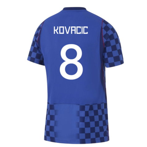 Croatia Mateo Kovacic 8 Away Soccer Jersey World Cup 2026