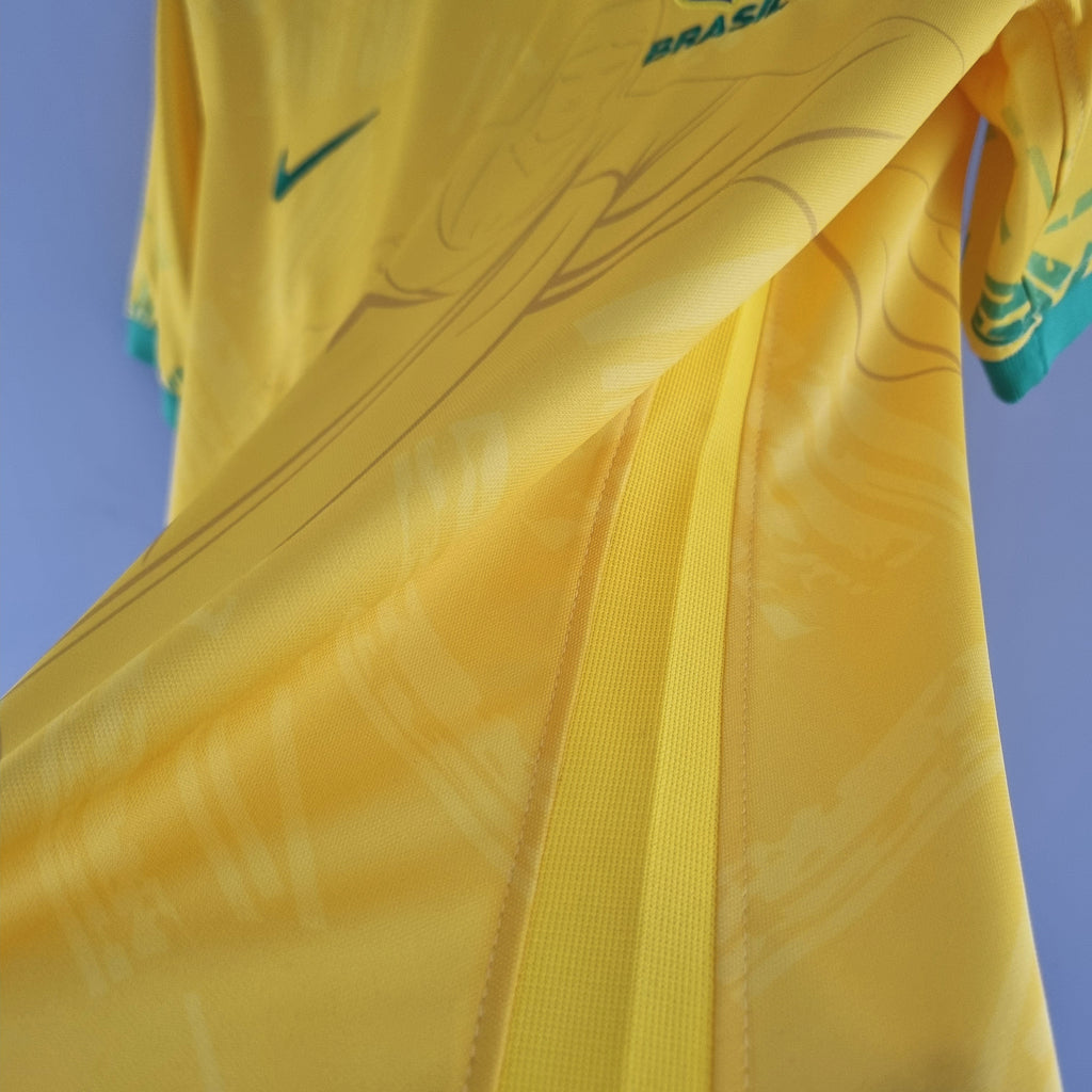 Brazil Classic Soccer Jersey 2022/23 - Yellow