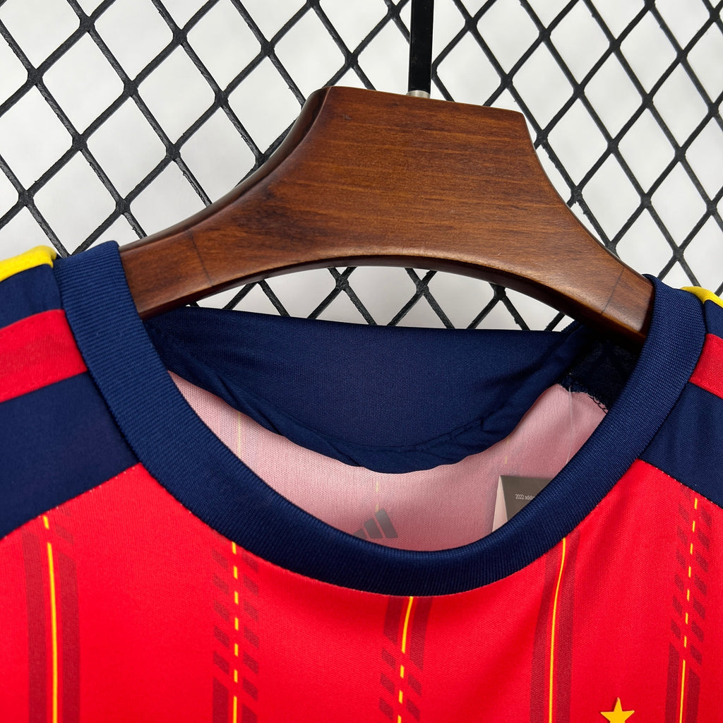 Spain Kids Home Soccer Jersey World Cup 2026