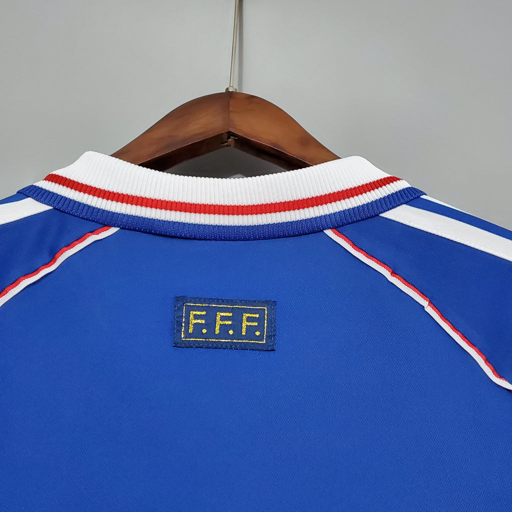France Thierry Henry 12 Home Retro Soccer Jersey World Cup 1998
