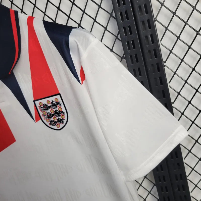 England Retro Home Soccer Jersey Euro Cup 1992