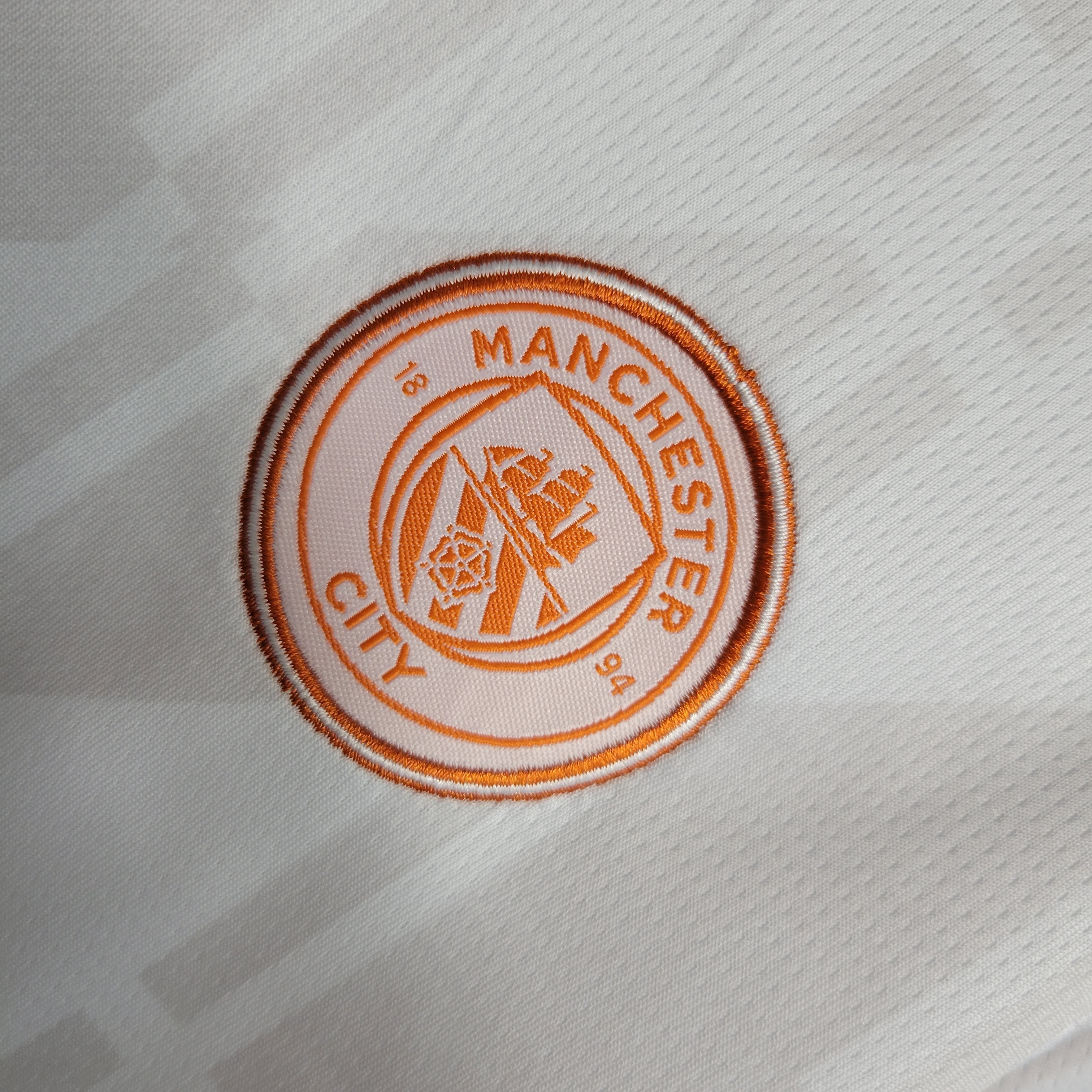 Man City Erling Haaland 9 Kids Away Soccer Jersey 2023/24