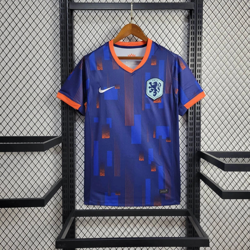 Netherlands Away Soccer Jersey UEFA Euro 2024 - Blue