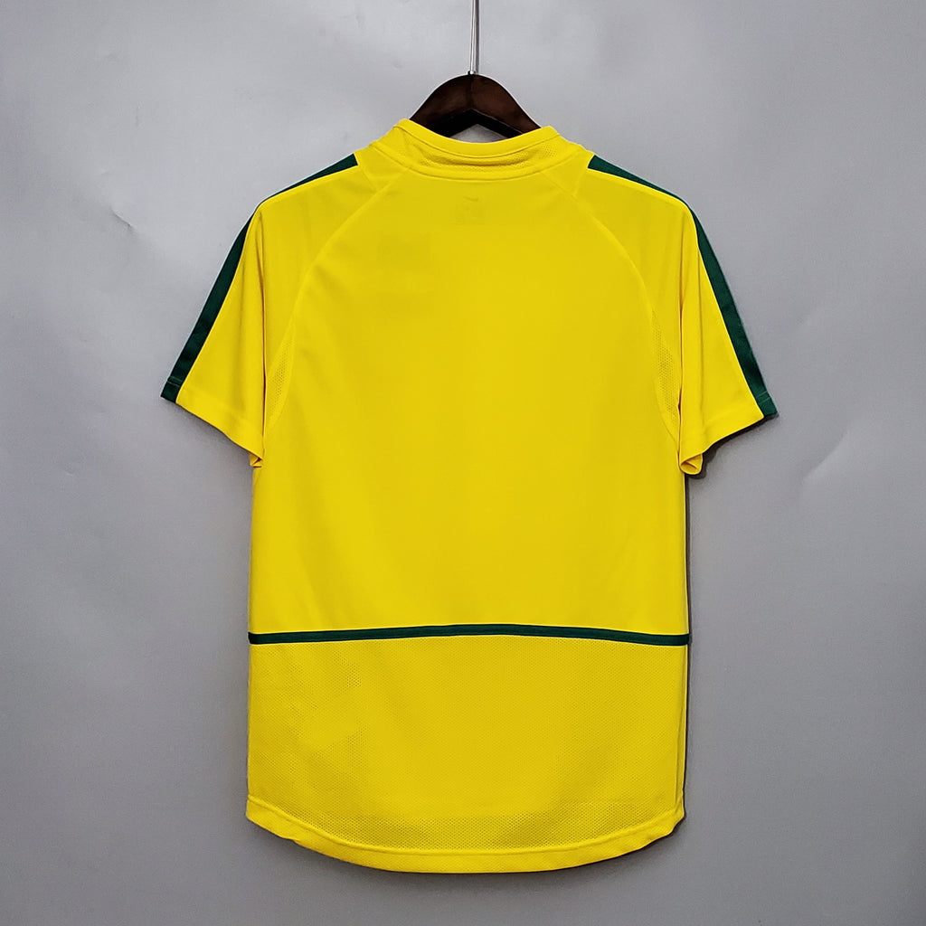 Brazil Retro Home Soccer Jersey World Cup 2002