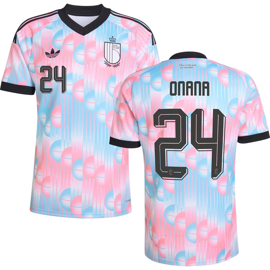 Belgium Amadou Onana 24 Away Soccer Jersey World Cup 2026